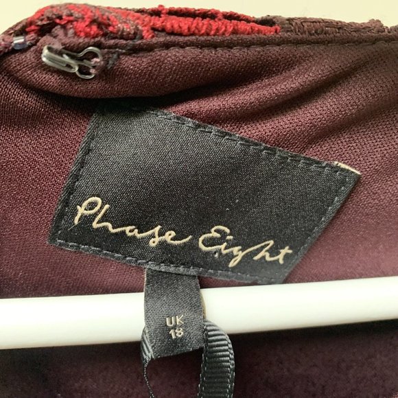 Phase Eight Occasion Midi Dress UK 18 Lace Overlay Wedding Guest Party New £169 - Picture 10 of 14